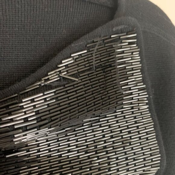 Emporio Armani Beaded Wool Blend Blazer Jacket Black 44 - Picture 14 of 16